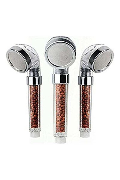 GENERIC4 رأس دش سبا مع فلتر موفر للمياه لعلاج تساقط الشعر وجفاف البشرة، فضي 2...