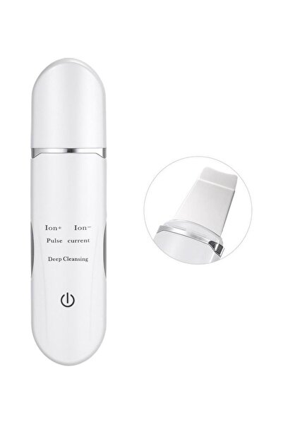 GENERIC4 Rechargeable Ultrasonic Facial Scrubber - White, 20 cm