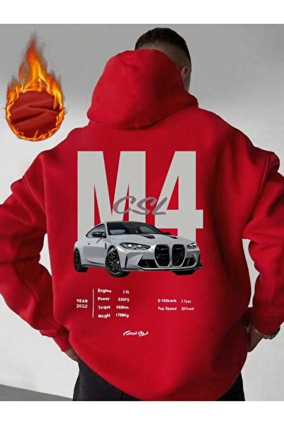 LAVİTTA Unisex Printed M4 Sports Car Graphic Sweatshirt