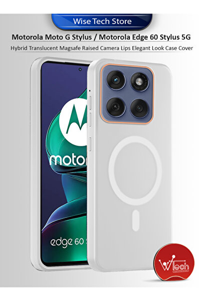 Wtech Motorola Moto G Stylus / Motorola Edge 60 Stylus 5G 2025 Translucent Magsafe Case Cover