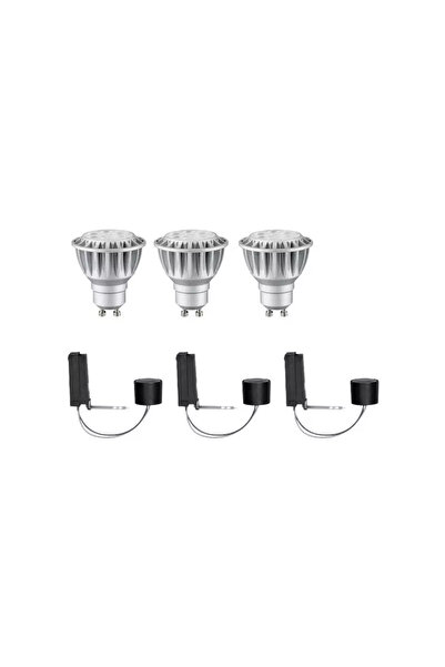 Paulmann Set 3 spoturi LED 2Easy Basic, 3x8 W Argintiu