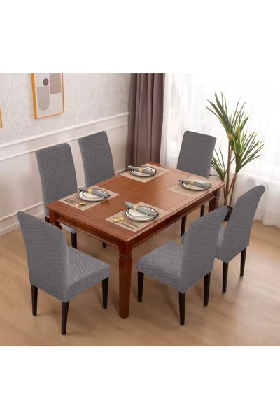 ÖZMAKAN Chair Cover, Chair Cover 6 Pieces