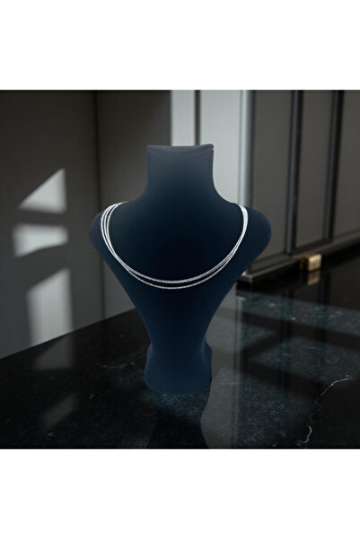 ZEY 925 Ayar Gümüş İtalyan 3'lü Kadın Hediyelik Kolye