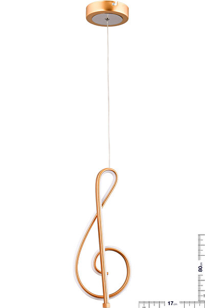 polataydinlatma CLEF LEDLi TEKLi SARKIT AVİZE (GOLD)