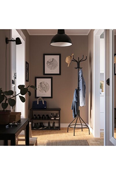 IKEA ayaklı askılık, siyah, 181 cm