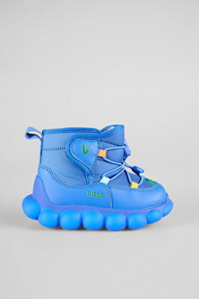 Vicco Size 24-33 Unisex Children's Snow Boots with Fur Inside and Led Lights