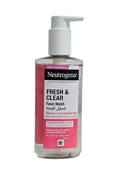 Neutrogena غسول للوجه بفيتامين سي + 0.5% حمض الساليسيليك، 200 مل