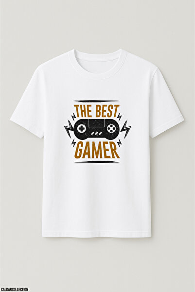 CALKARCOLLECTION تيشيرت للجنسين قصة فضفاضة Gamer Lifestyle4