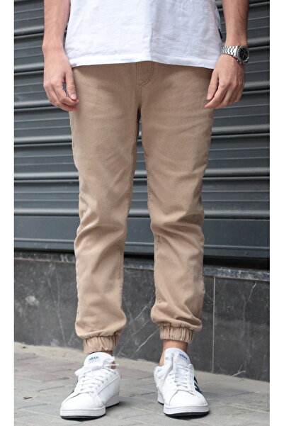 green poll Ανδρικό τζιν παντελόνι Jogger – Ελαστική μέση και πόδια, πλενόμενο τζιν