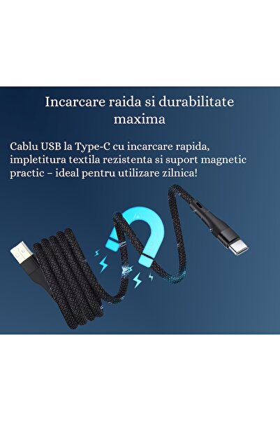 MODVIA USB-C Cable 100W Fast Charge 1.5m Black – Durable, Fast, Premium