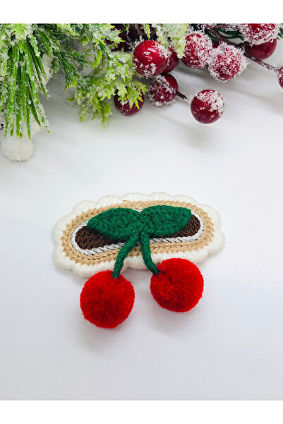 İnDerin Клипс за коса с череши, изработен на една кука