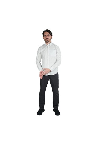 Giordano Men's Wrinkle-Free Long Sleeve Cotton Oxford Shirt