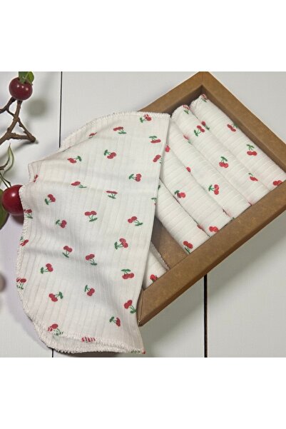 Babexi Kiraz Desenli Bebek Ağız Bezi