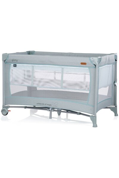 Chipolino Glory Basil Foldable Crib with Sliding Side and Level for Newborns