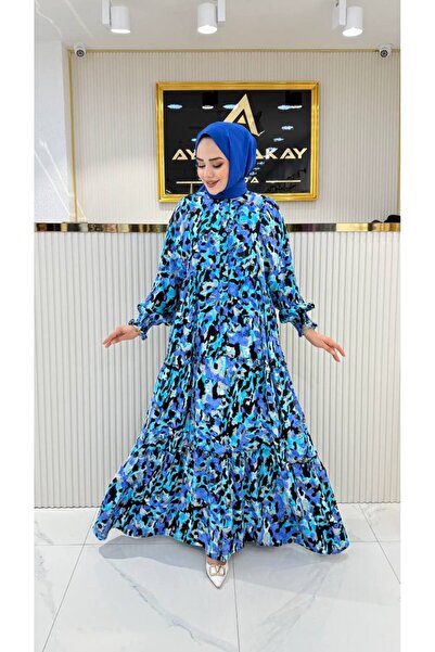 ayşe akay Tesettür Viskon Elbise