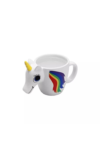Gonga 3D thermosensitive mug, unicorn model, 300 ml, Gonga® White