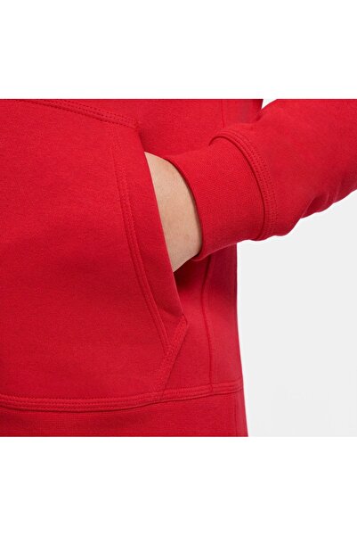 Nike Sportswear Club Fleece Older Full-Zip Kids Red Tracksuit Top