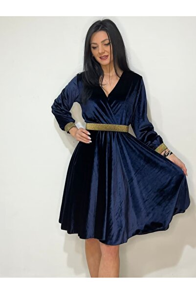 AdyAry Fashion Rochie scurta catifea