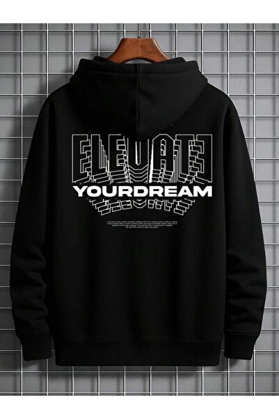 LAVİTTA Elevate Your Dream Printed Unisex Oversized Hoodie