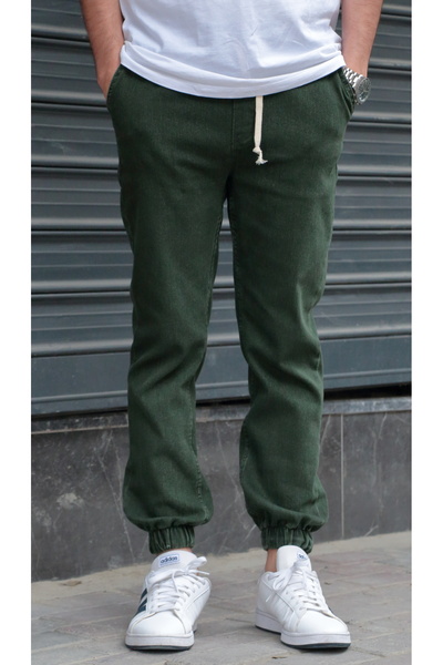 Osyday Men's Jogger Pants | Waist and Legs Elastic, Lace-Up, Stretchy Fabric, New Season