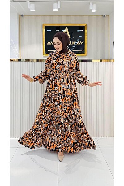 ayşe akay Tesettür Viskon Elbise