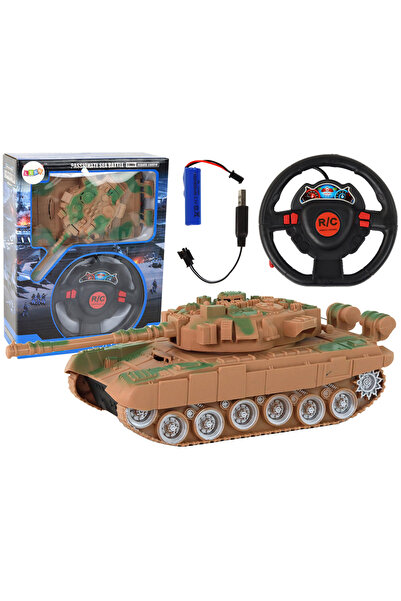LEAN R/C tank with remote control, lights and sounds 1:18