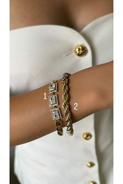 AYLAKAYA سوار شوبينغ رقم 2 ذهبي