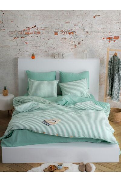 Dovira Cotton Elastic Sheet Single Duvet Cover Set