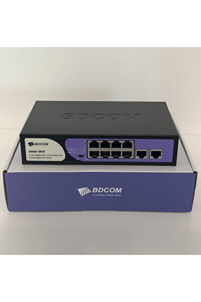 BDCOM S1000-8p2f 8 Port Yönetilemez Poe Switch – Tak-çalıştır Ip Kamera Ve Ağ...