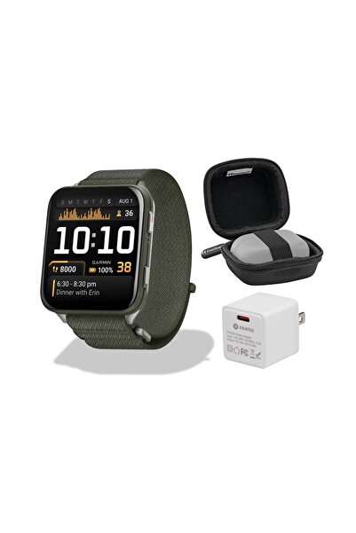 Garmin Venu X1 Moss, Titanyum Kasa Arkalığı ve Moss ComfortFit Kordon Paketi, Saklama Kutusu ve Akıl