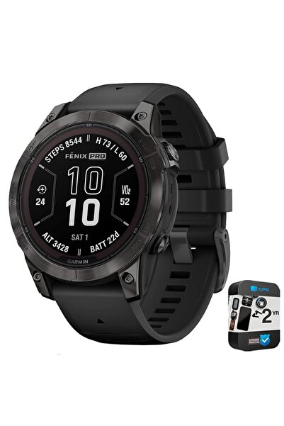 Garmin Fenix 7 Pro Sapphire Solar, GPS Akıllı Saat, Dahili El Feneri (Siyah) ...