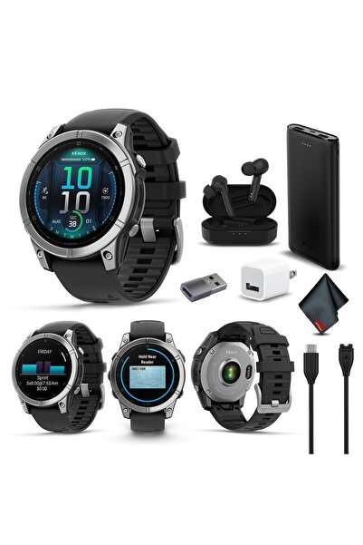 Garmin Fenix E 47MM AMOLED Premium Çoklu Spor GPS Akıllı Saat, 16 Gün Uzun Öm...