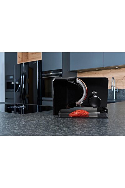Ritter E 16 siyah çok amaçlı elektrikli salam sosis gıda dilimleyici Alman ürünü
