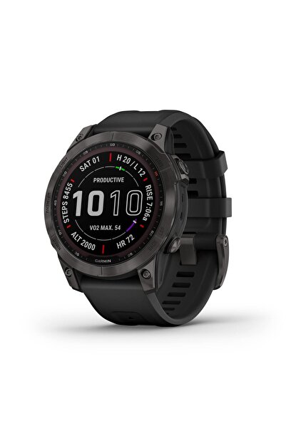 Garmin - fenix 7 Solar GPS Akıllı Saat 47mm - Barut Grisi - 010-02540-10 (Yen...