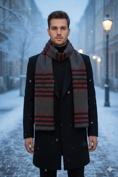 Etoile Studio Men's Classic Scarf Reflects Your Style with Kaşkol Colors