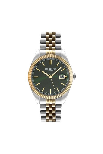 Lee Cooper LC07215.250 Çelik Kordonlu Erkek Kol Saati – 41mm, 5 ATM, Mineral Cam