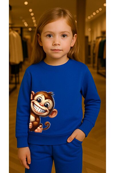 playwear Παιδικό Φούτερ Σετ με στάμπα SIRITAN MONKEY για Κορίτσια και Αγόρια,...