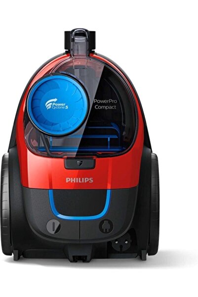 Philips Ηλεκτρική σκούπα χωρίς σακούλα Philips PowerPro Compact FC9330/09, 1,5 L, 750 W, PowerCyclone 5, Κόκκινο/ Μαύρο