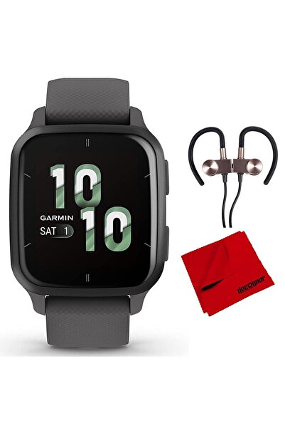 Garmin 010-02701-00 Venu Sq 2 GPS Smartwatch Slate Çerçeve, Gölge Gri Kılıf v...