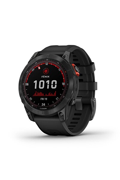 Garmin fenix 7 Solar, Solar Şarj Özelliğine sahip macera akıllı saati, GPS'li, dokunmatik ekranlı, B