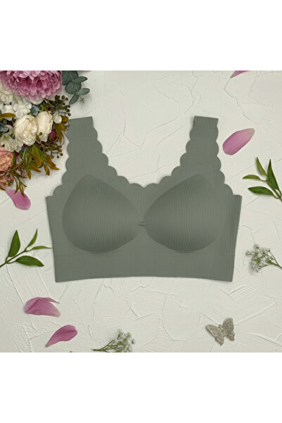 Hivamoure Fitilli lazer kesim Sütyen