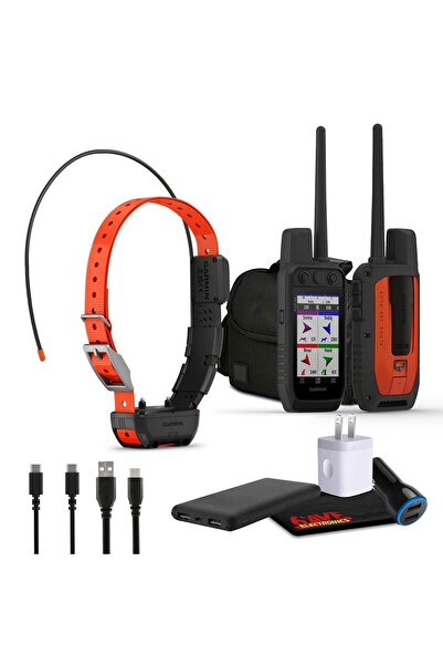 Garmin Alpha 200 Plus Köpek Takip ve Eğitim GPS El Tipi Paket, Alpha TT 25 Köpek Tasması, Saha Çanta