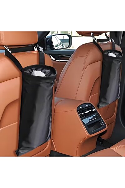 Next Craft Car Interior Trash Bag / Auto Bucket Accessory 2 Pieces Washable Adjustable Suitable for All Vehicles