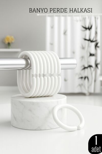Transformacion Bathroom Curtain Ring Durable, Easy to Install, Stylish Design 722429
