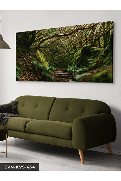 Evinemoda Orman Yolu Tek Parça Kanvas - Canvas Tablo