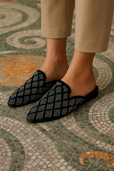 Behtah Kundura Women's Stone House Slippers Women's Slippers Dowry Slippers Winter Slippers Guest Slippers