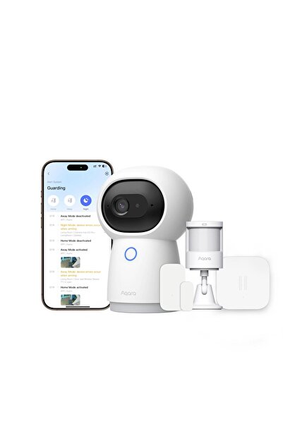 Aqara Kamera Koruma Kiti Y100-4 Parça Kablosuz Ev Güvenlik Sistemi, 2K Kamera...