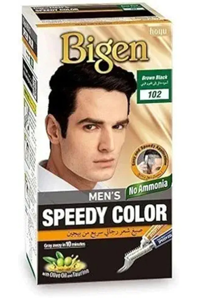 BİGEN Men's Speedy No Ammonia Hair Color - Brown Black (102)