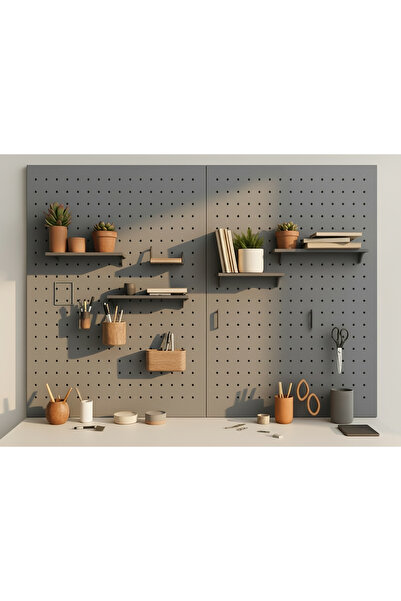 chalybes Koyu Gri 86 x 41 Cm Çok Amaçlı Pano Pegboard