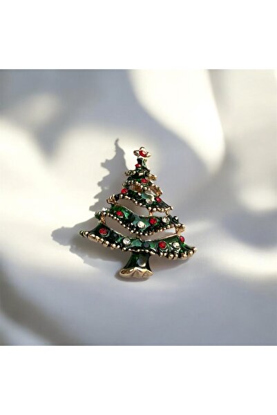 HOUSEKİ Çam Ağacı Broş Yılbaşı Yeni Yıl Hediyesi
